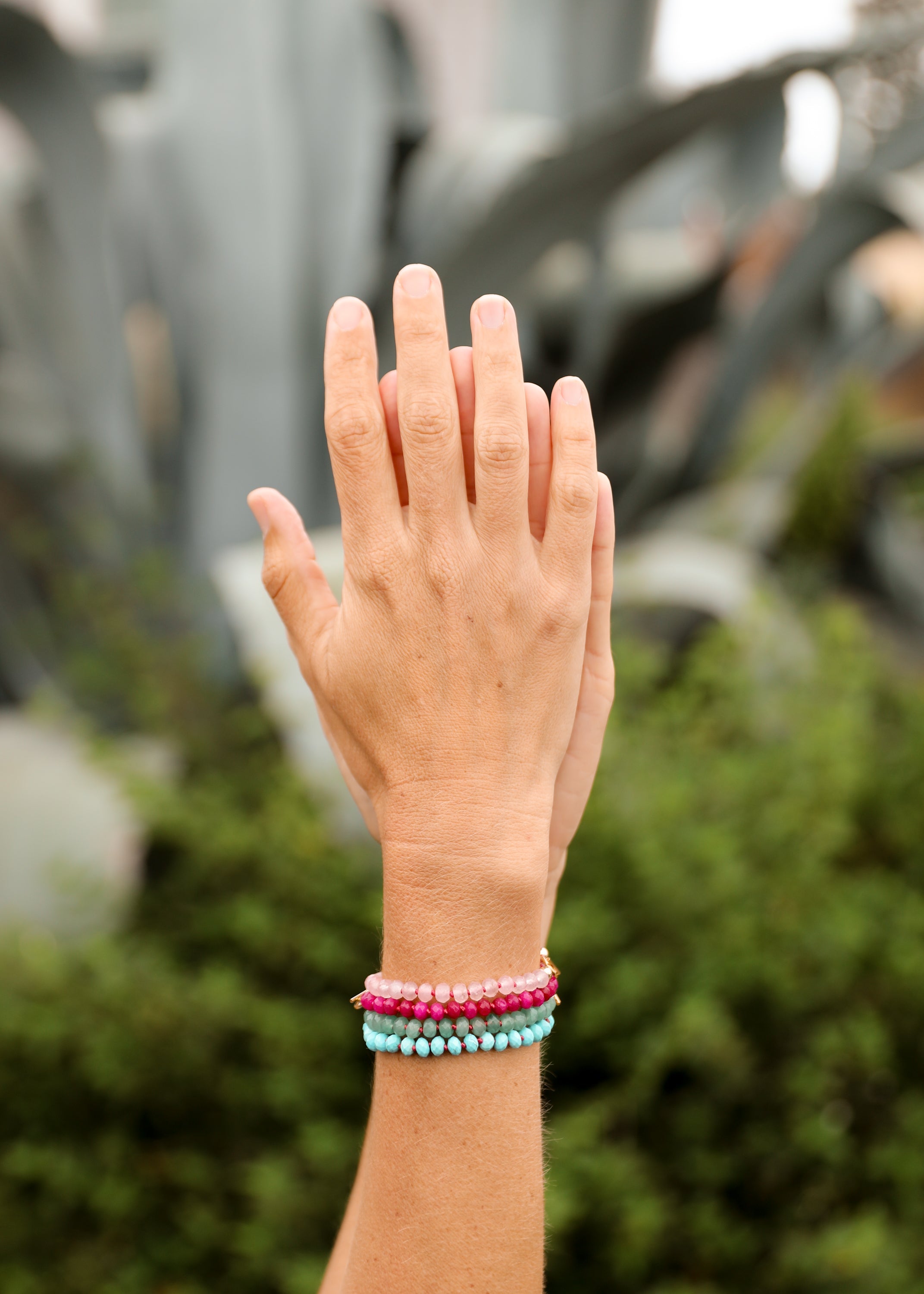Turquoise + 14k Gold Filled Toggle || Gemstone Bracelet or Anklet