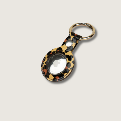 Premium Leather AirTag Holder - Leopard - Orlando