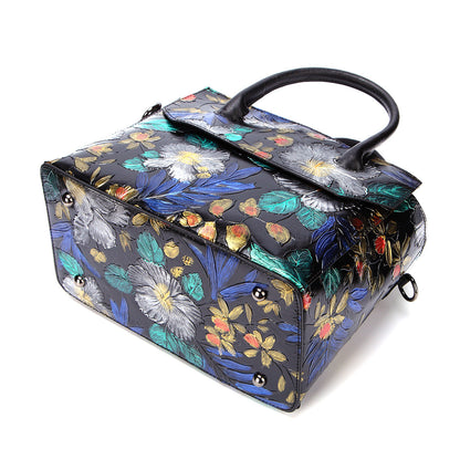 First Layer Cowhide Fashion Hand-painted Women&