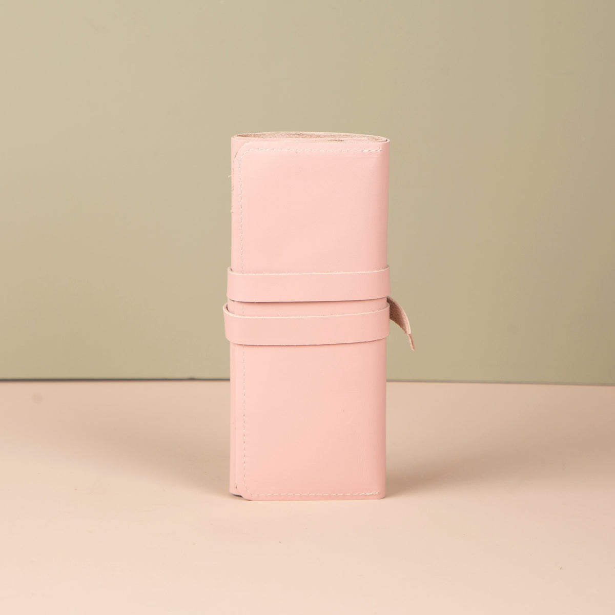 Leather Jewelry Roll - Blush Pink - Florence