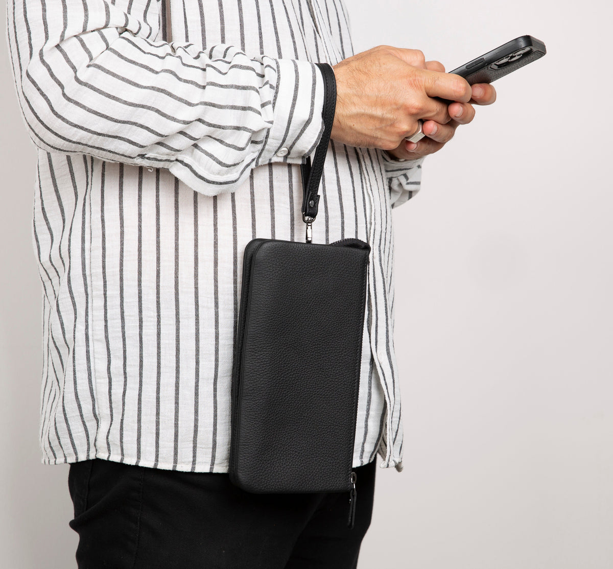 Prestige Leather Clutch Bag