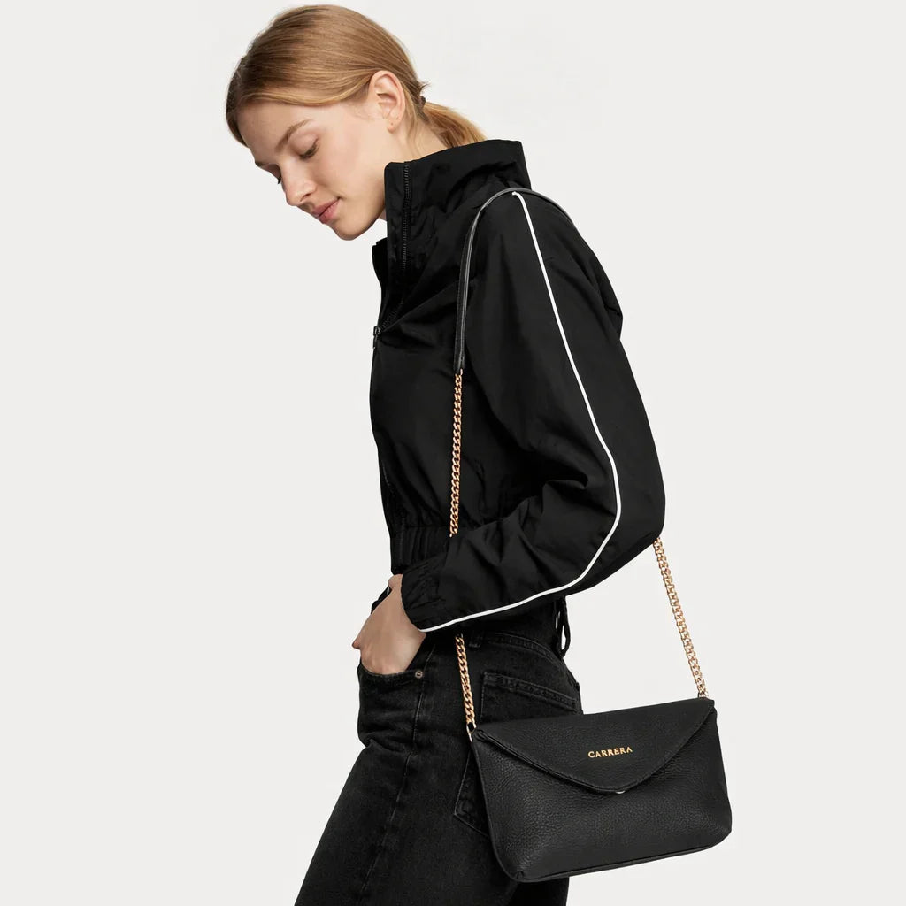 Carrera Lunera Women’s Leather Bag – Floater Leather Women’s Shoulder &amp; Crossbody Bag with Chain Strap for Everyday Elegance | Minimal &amp; Handcrafted