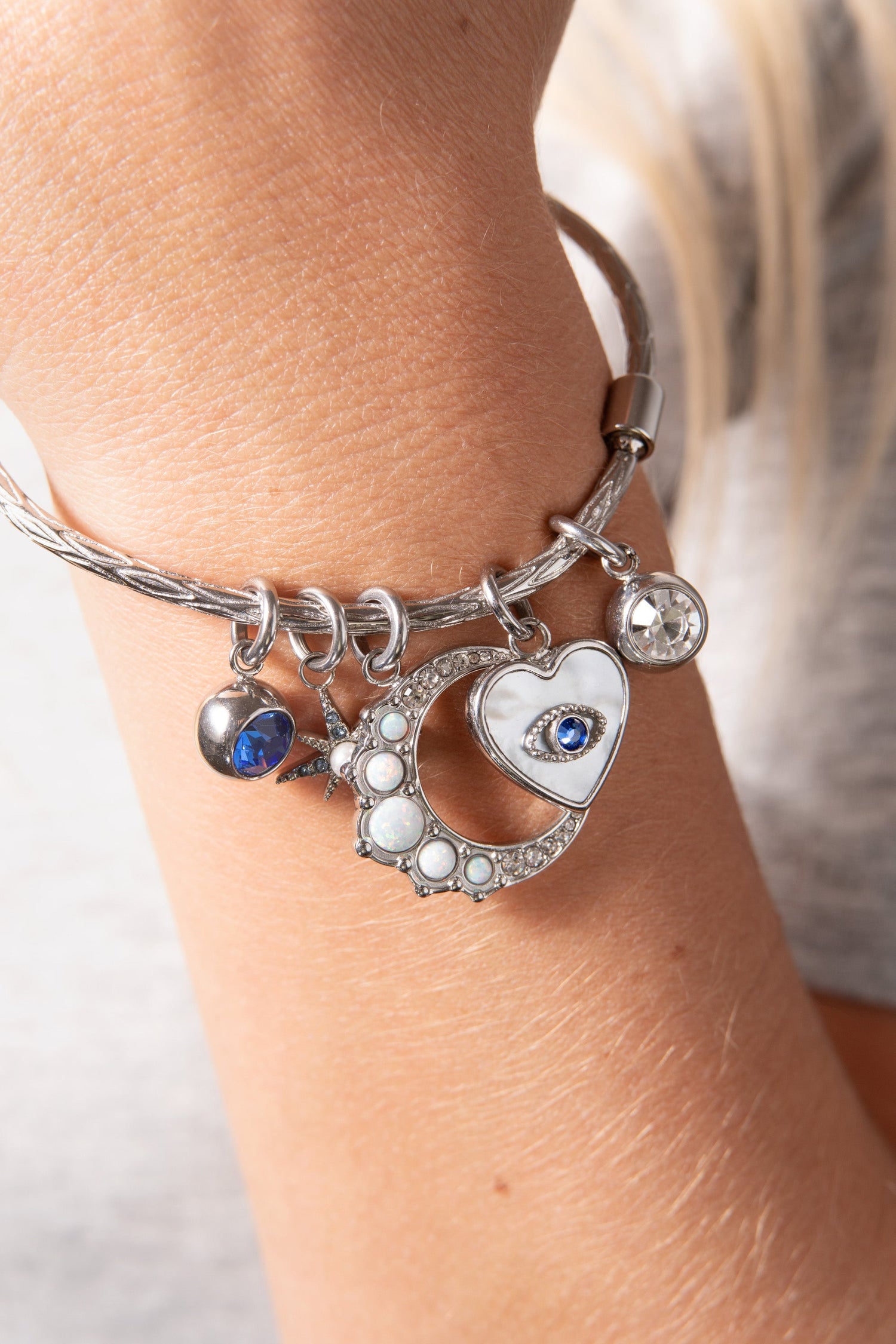 Crystal &amp; Pearl North Star Interchangeable Charm