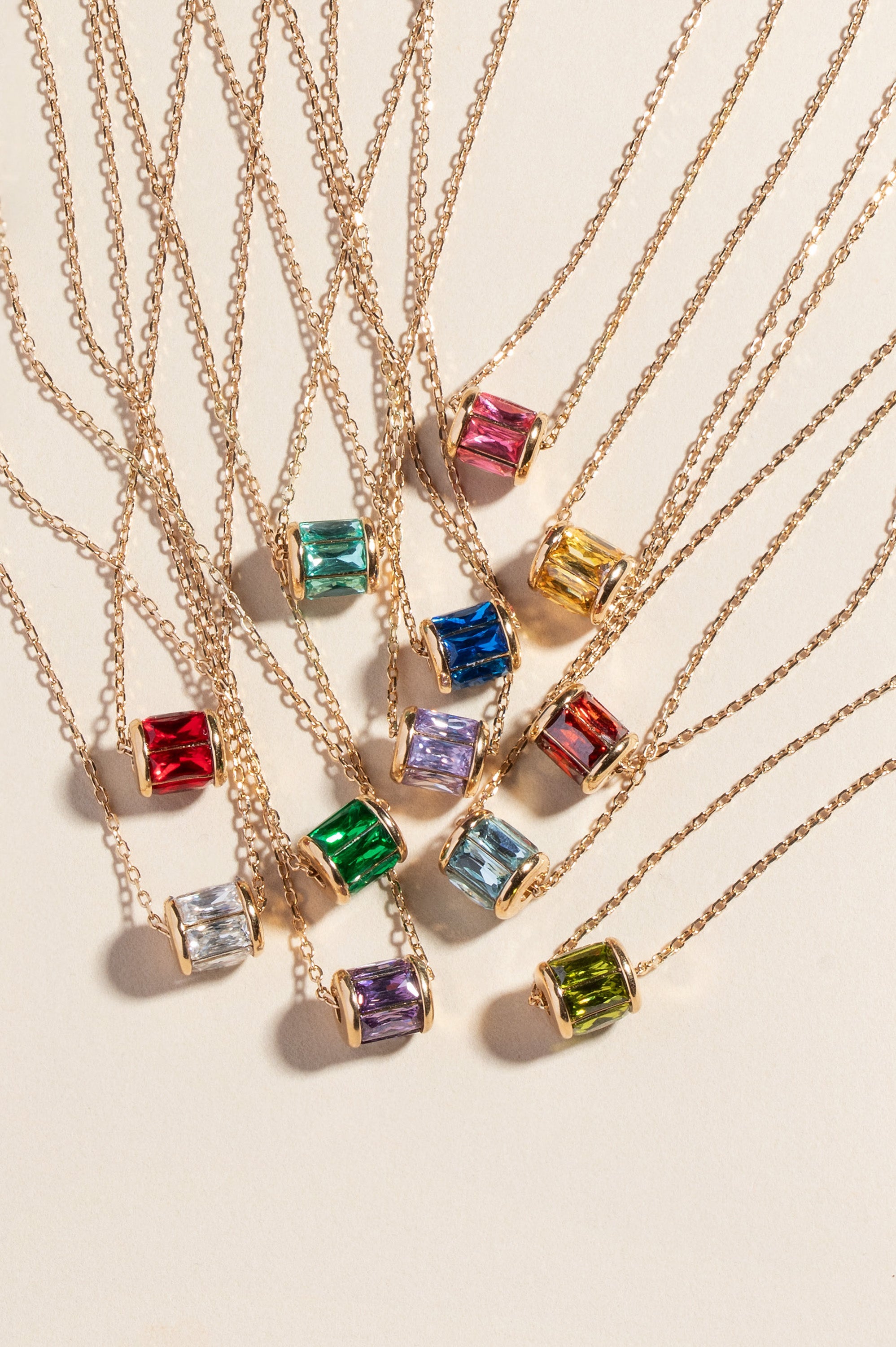 April Birthstone Precious Pendant Necklace