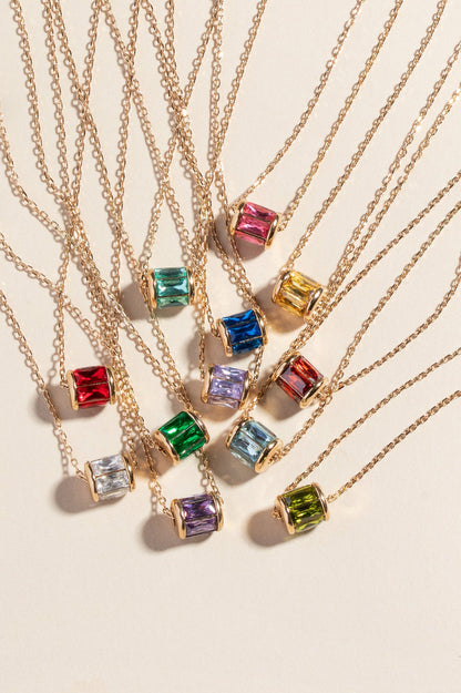 September Birthstone Precious Pendant Necklace