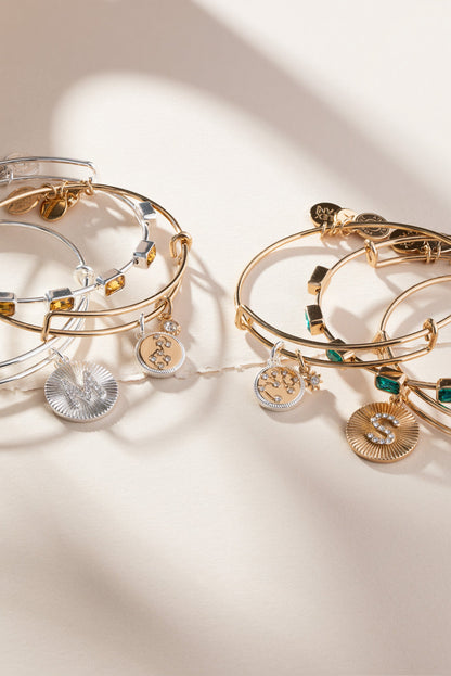 December Birthstone Emerald Cut Bangle