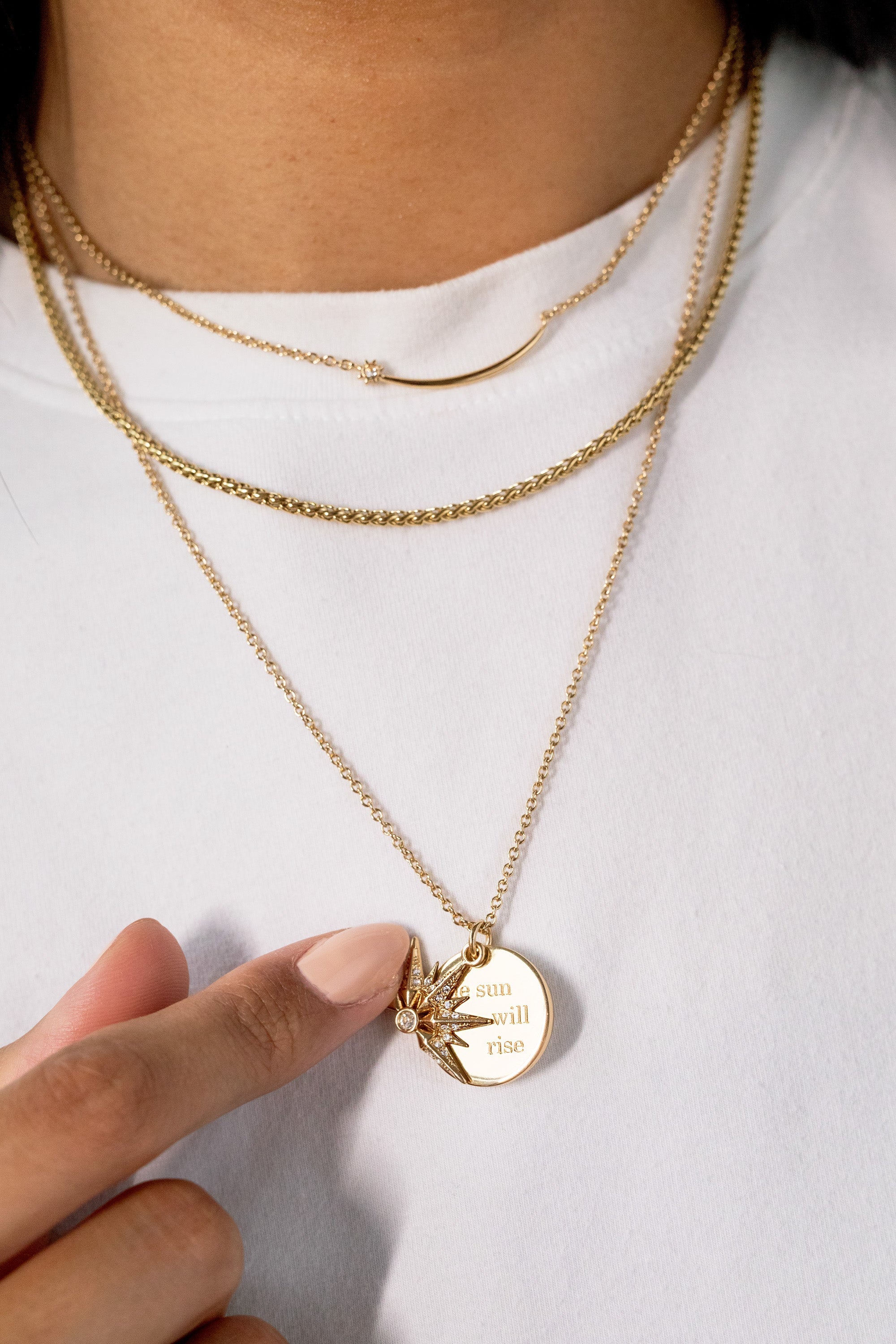 Wheat Chain Charm &amp; Layering Necklace