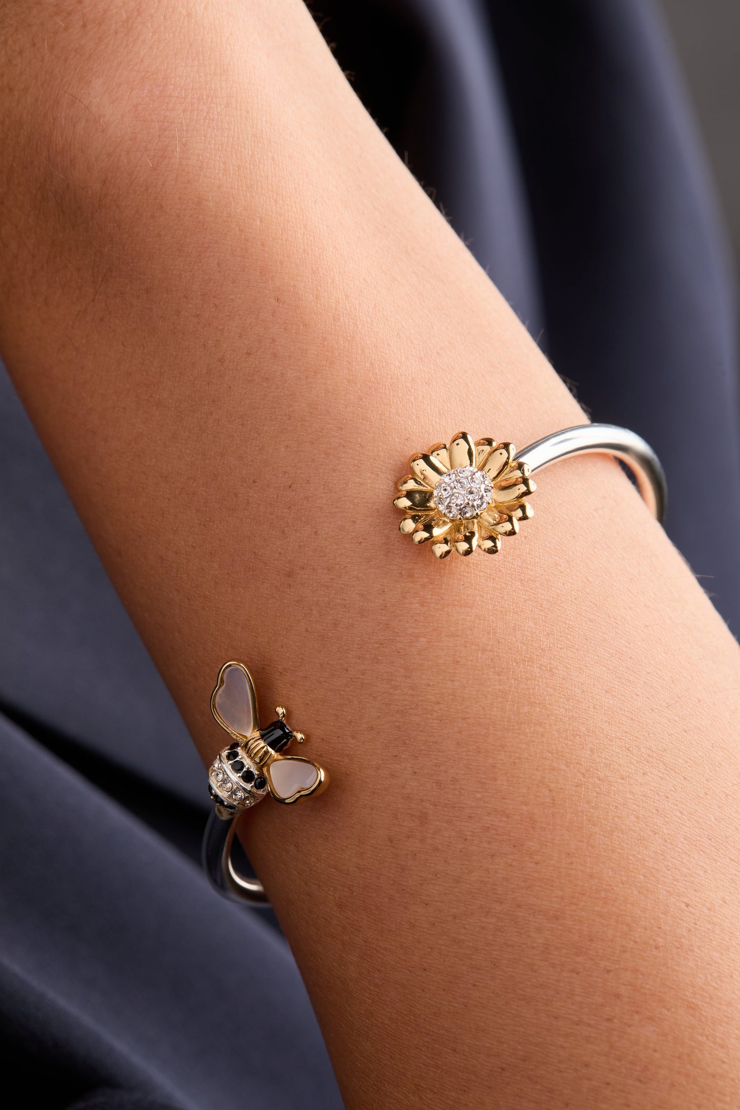 Sunflower &amp; Bee Flex Cuff