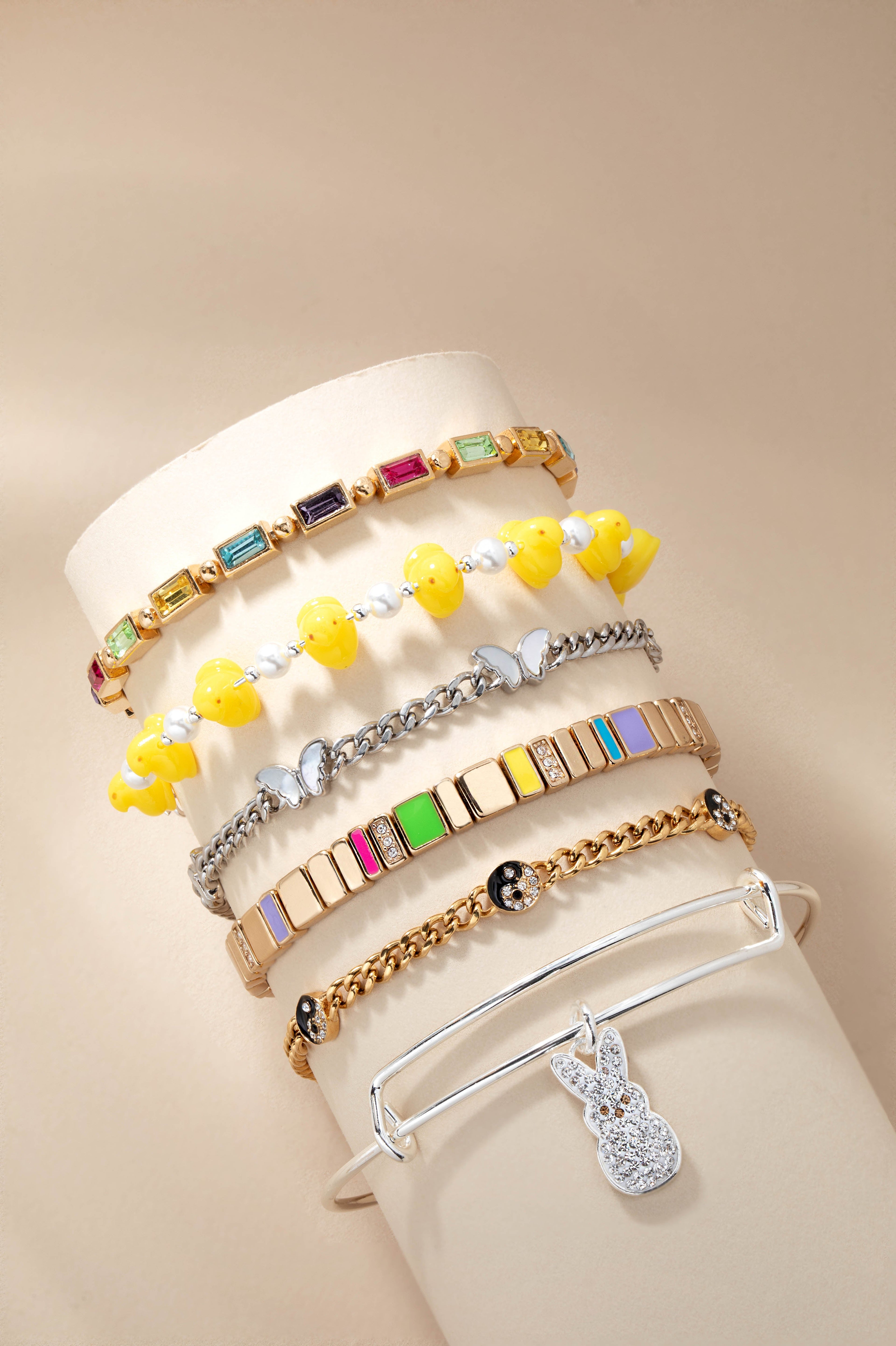 PEEPS® Crystal Bunny Bangle