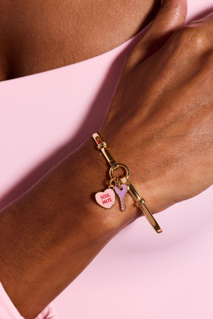 Sweethearts® ‘Soul Mate’ Heart &amp; Key Tension Bangle