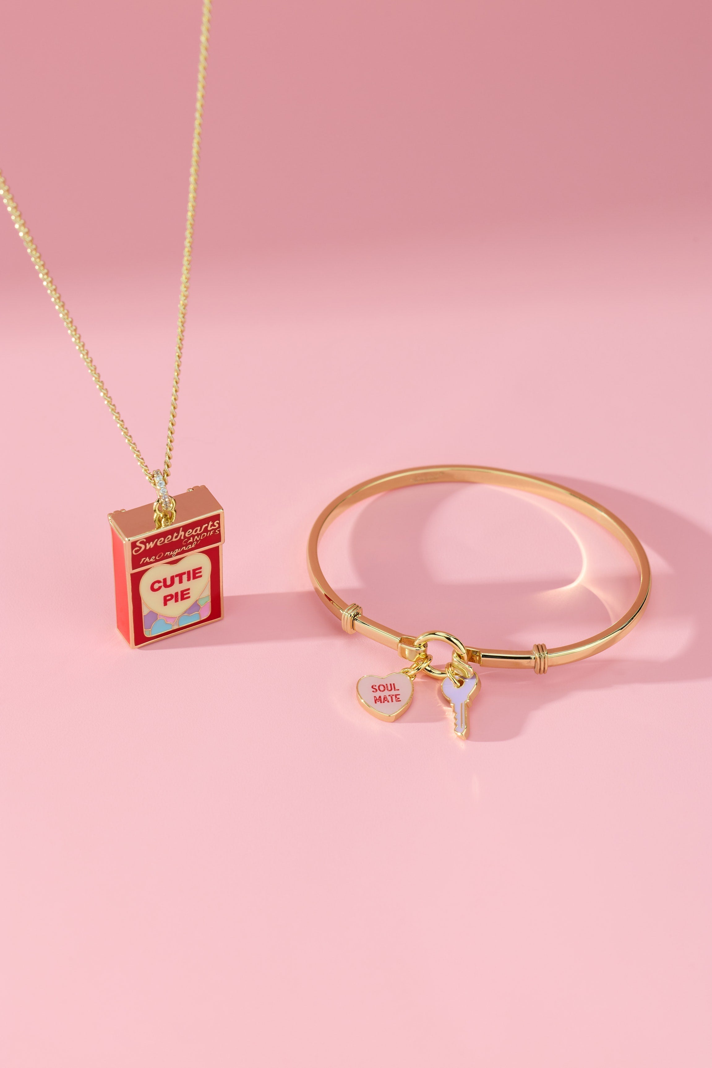 Sweethearts® ‘Soul Mate’ Heart &amp; Key Tension Bangle