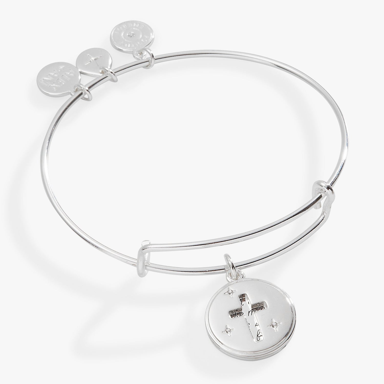 Hidden Message Cross Affirmation Bangle