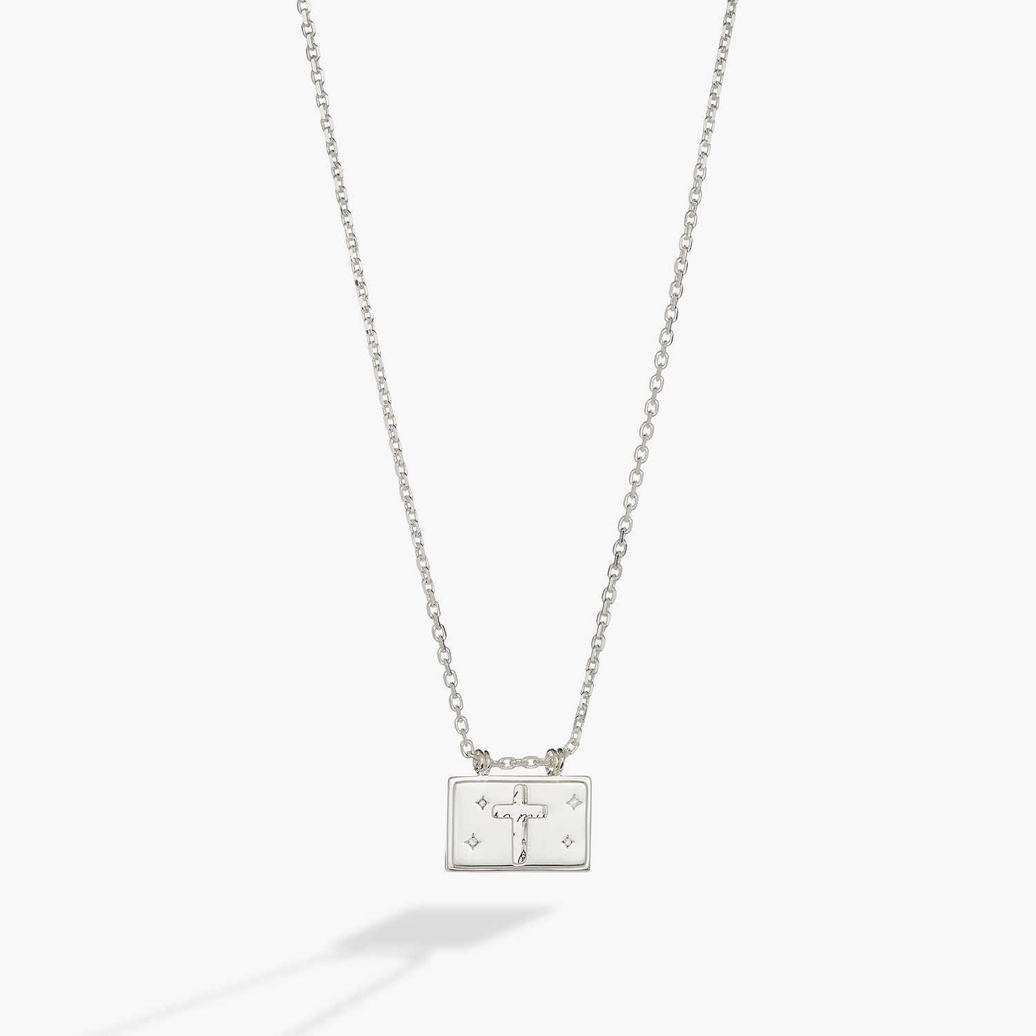 Hidden Message Cross Affirmation Necklace