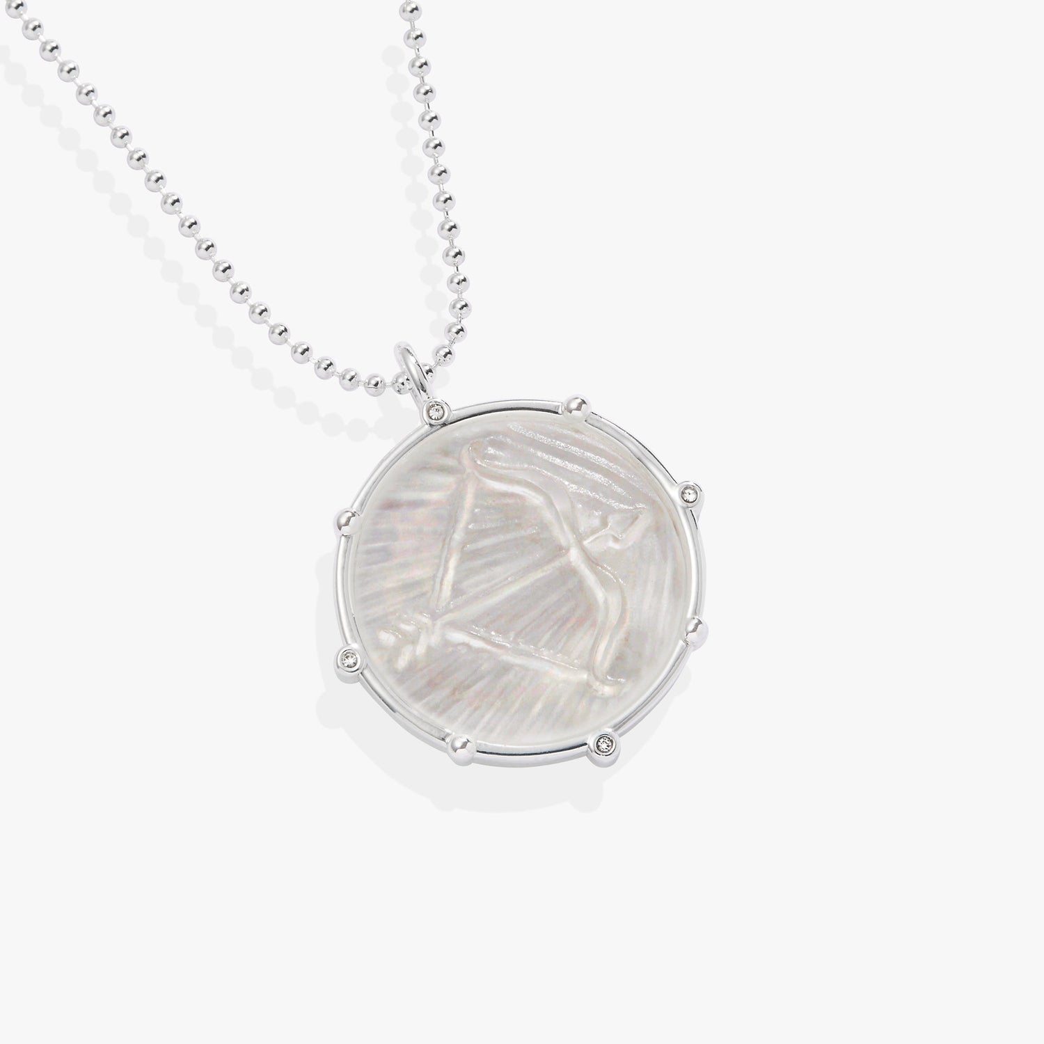 Sagittarius Zodiac Double-Sided Charm Necklace