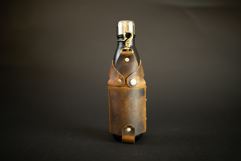 Leather Water Bottle Holder