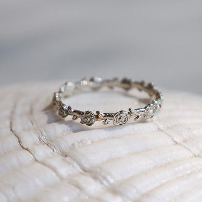 Mystical Rose Ring in Sterling Silver