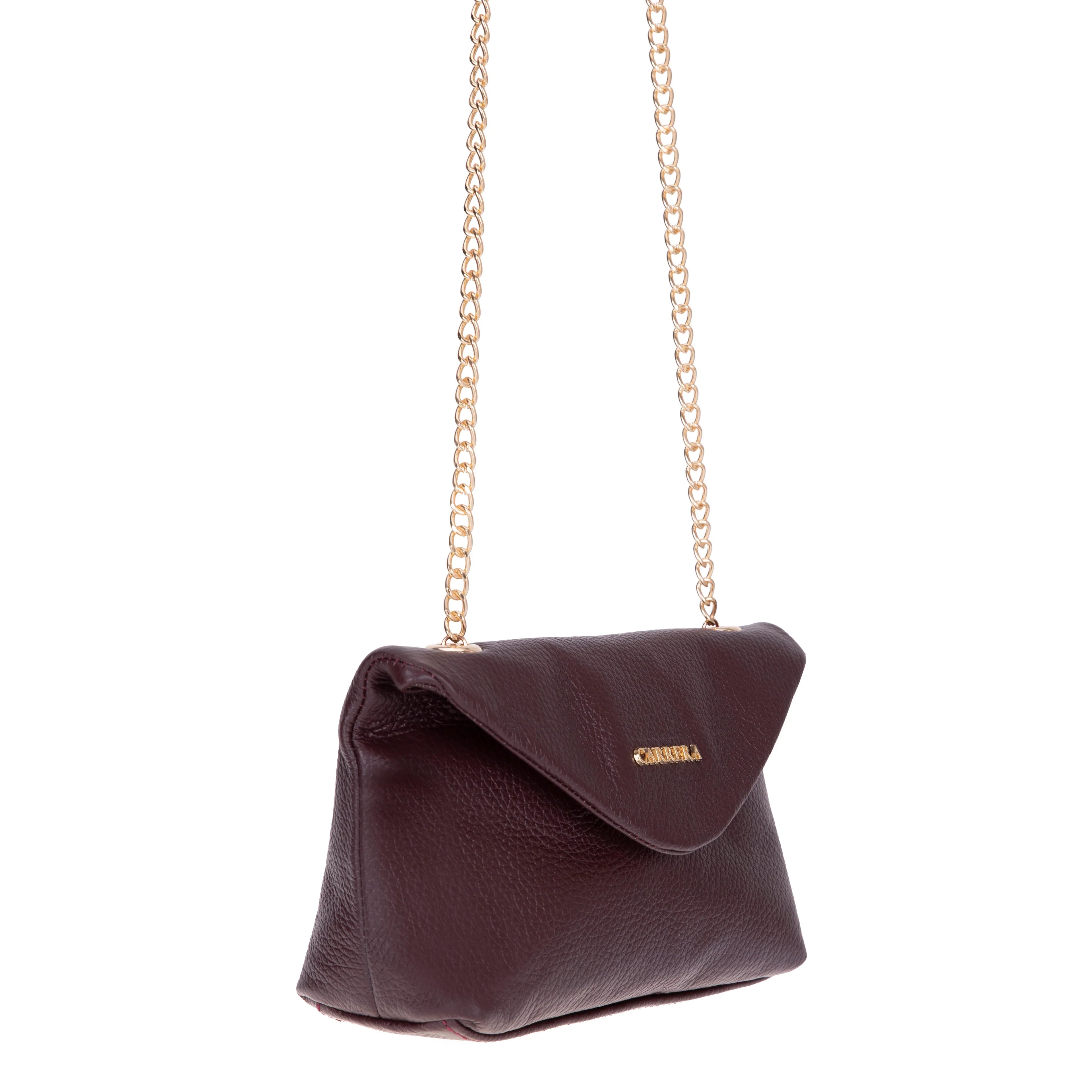 Carrera Lunera Women’s Leather Bag – Floater Leather Women’s Shoulder &amp; Crossbody Bag with Chain Strap for Everyday Elegance | Minimal &amp; Handcrafted