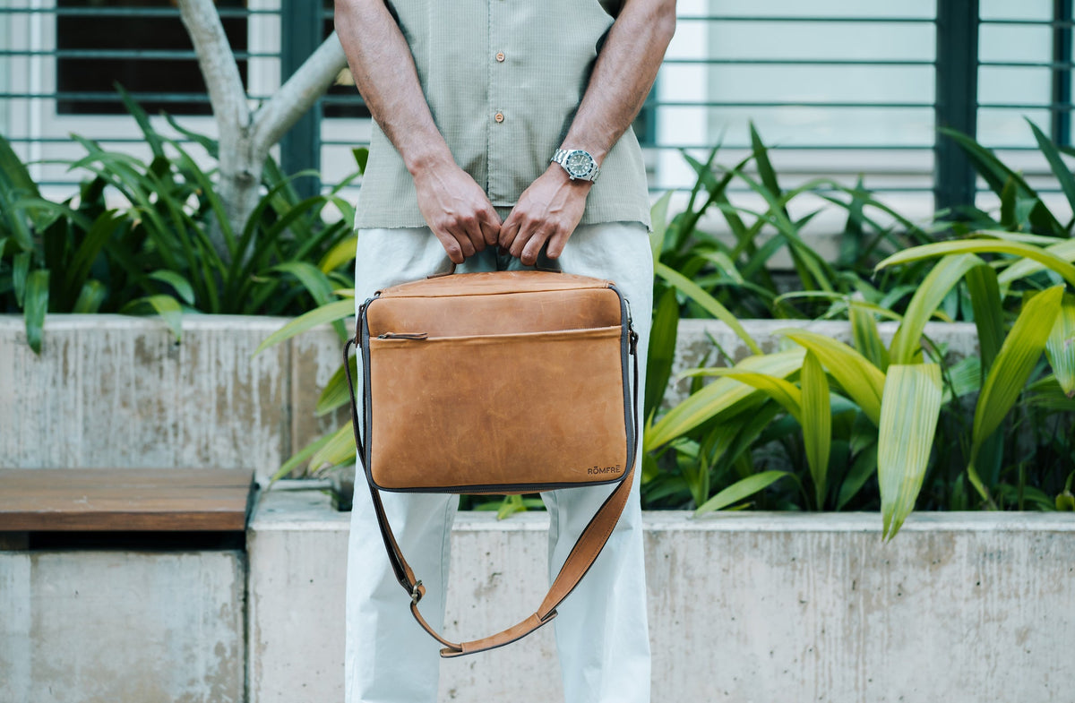 Leather CPAP Travel Bag