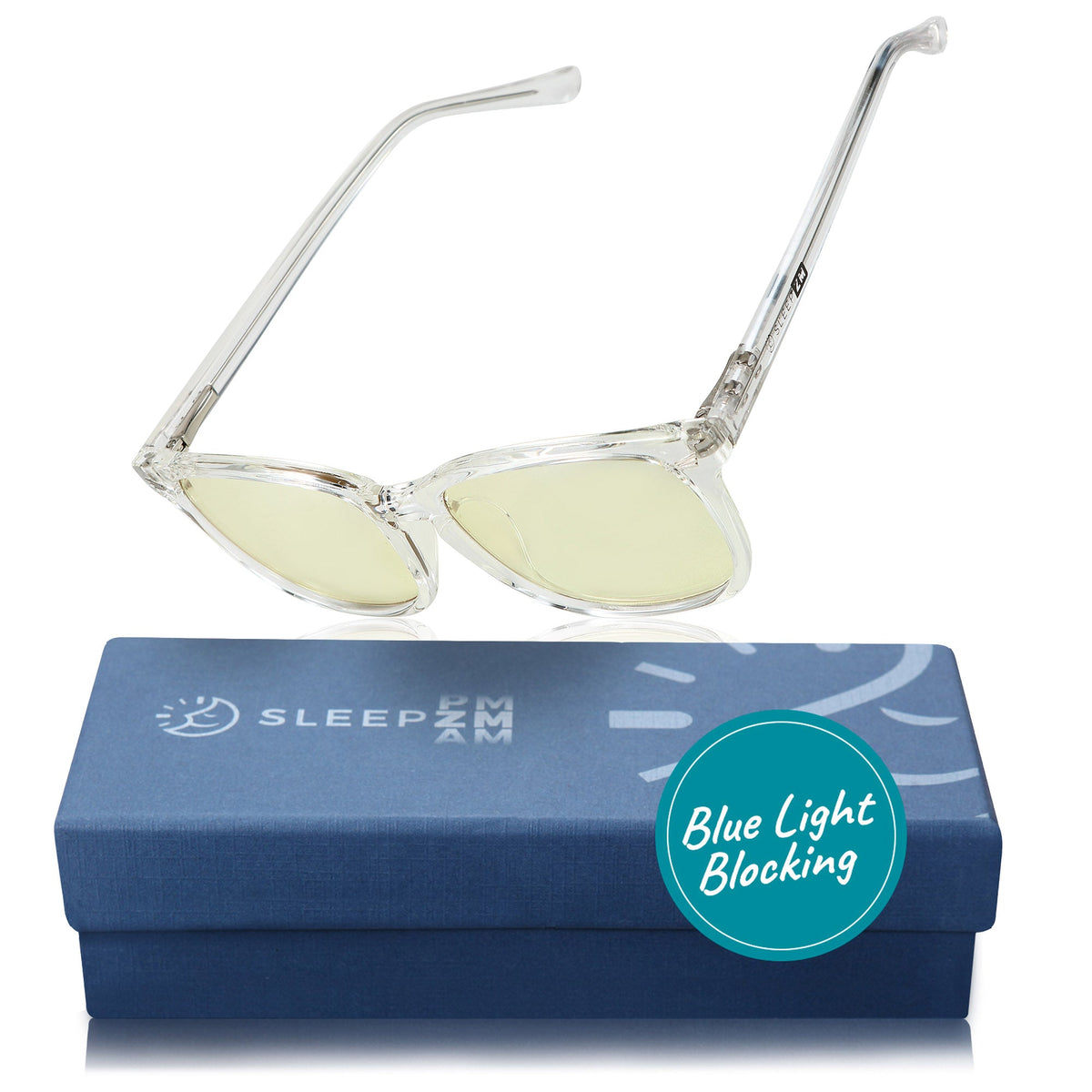DaytimeMax Wayfarer Blue Light Computer Glasses - Crystal