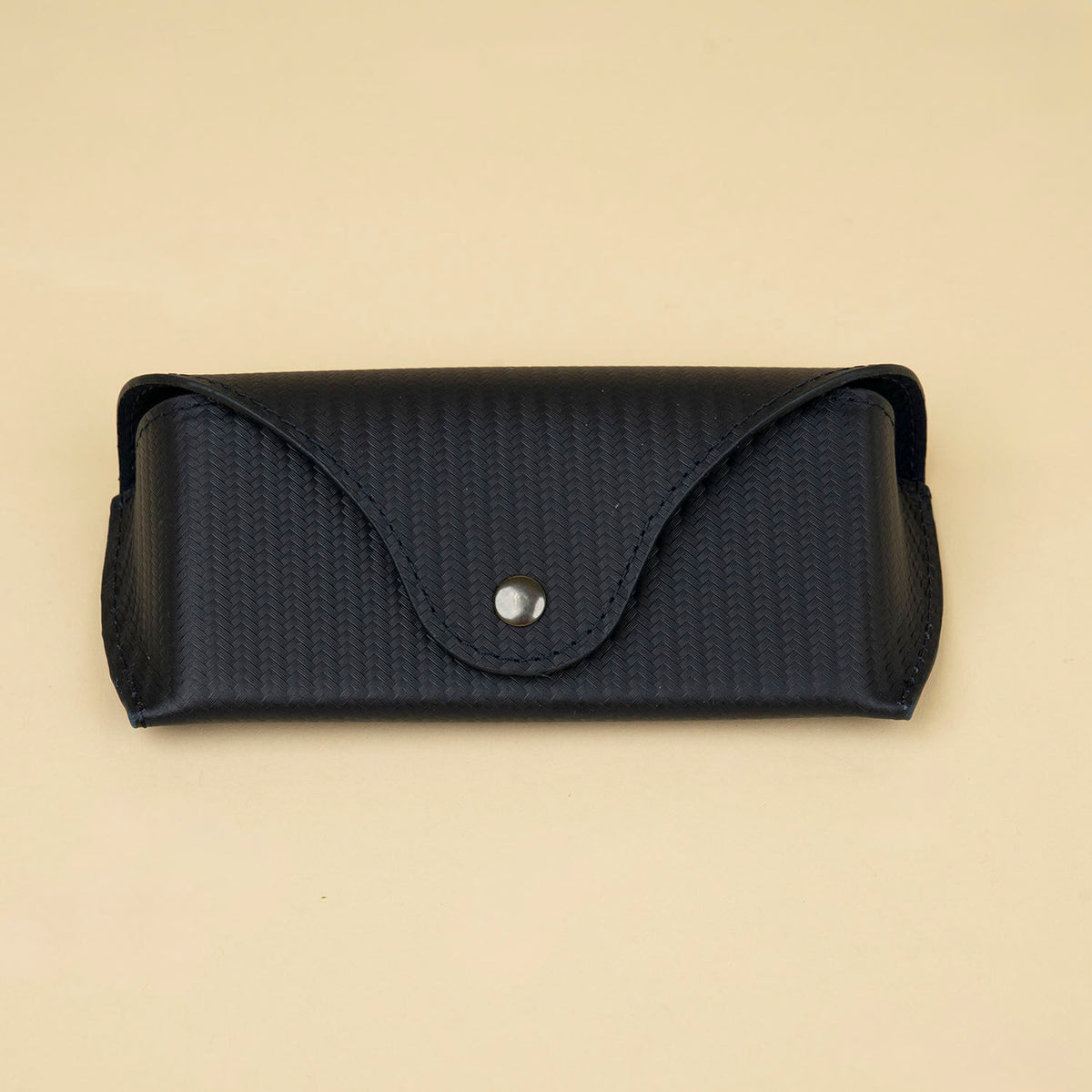 Premium Leather Eyewear Case - Black - Cambridge