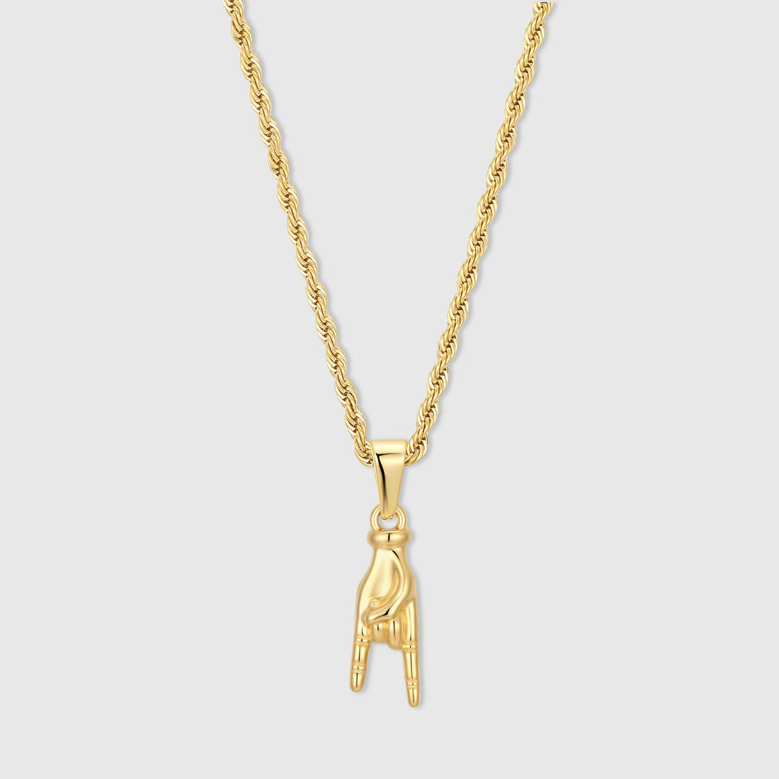 Italian Mano Cornuto Gold Pendant