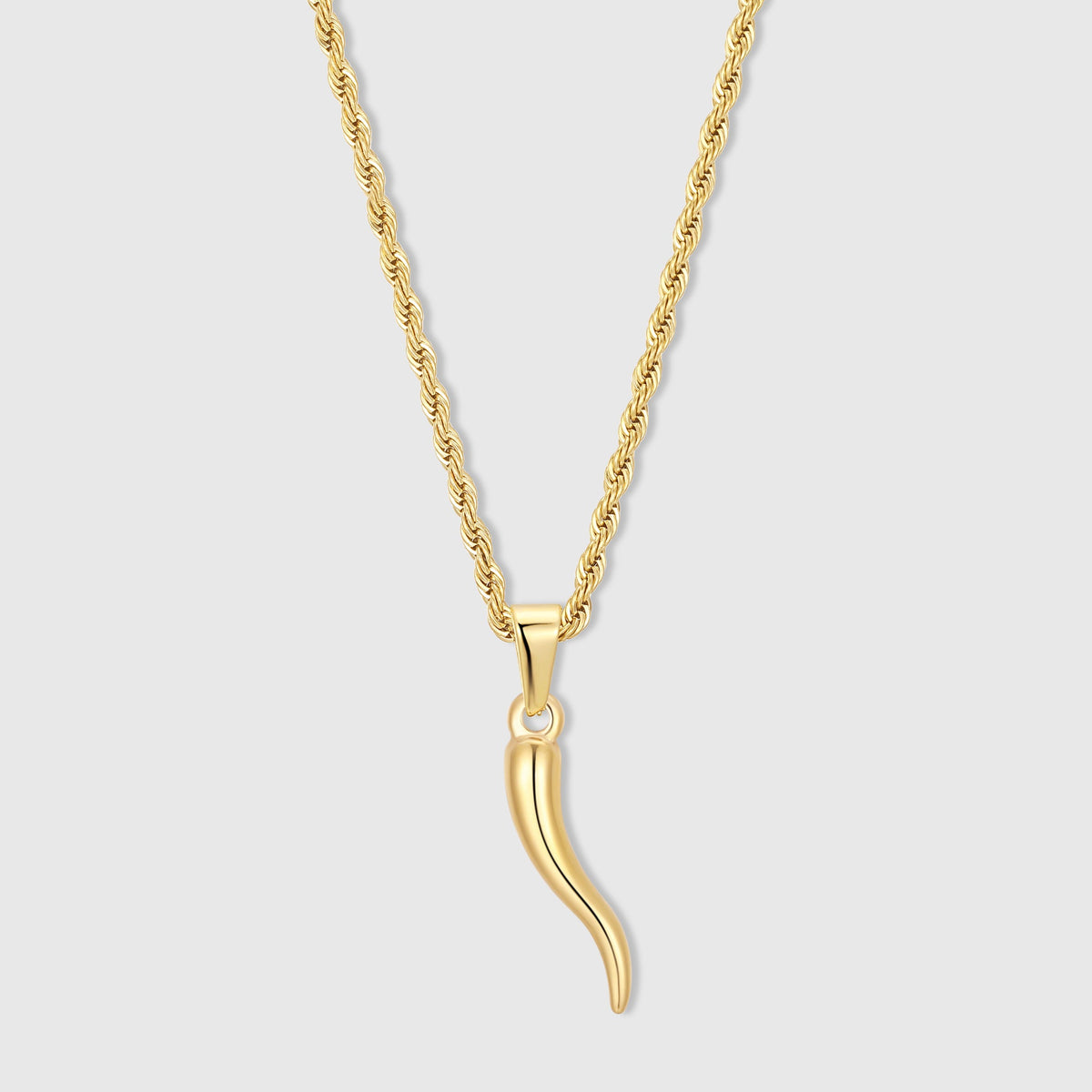Italian Horn Gold Pendant