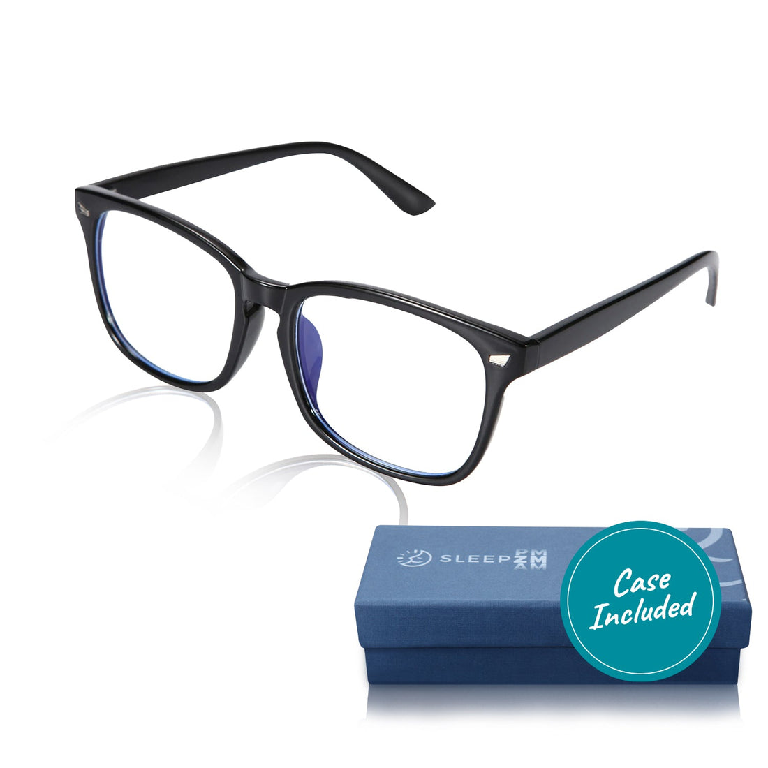 Daytime Wayfarer Blue Light Reading Glasses - Black 2.0x