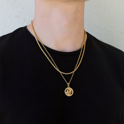 Dragon Pendant Necklace Set