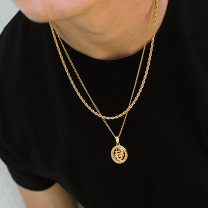 Dragon Pendant Necklace Set