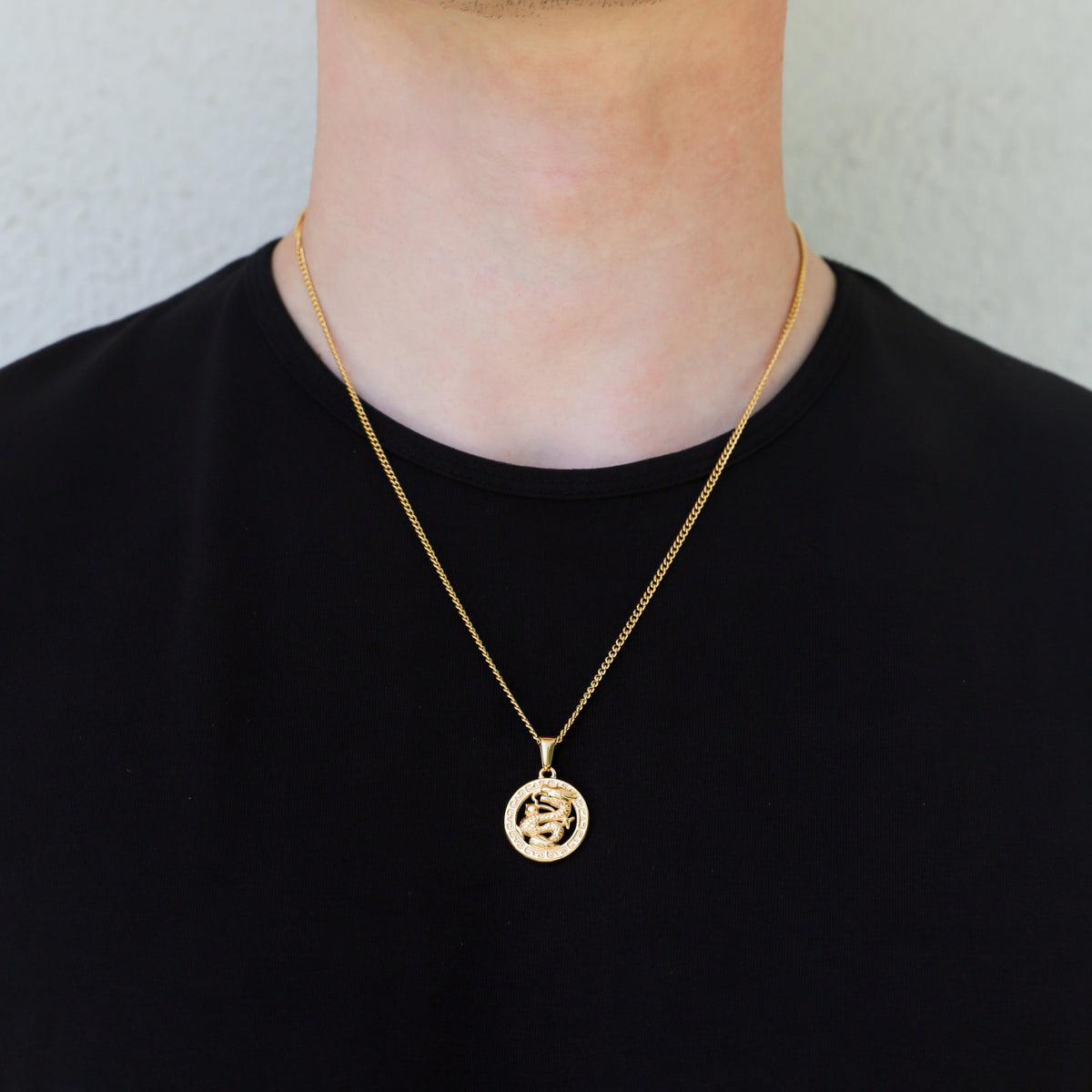 Dragon Pendant Necklace Set