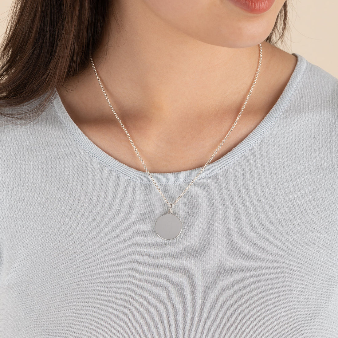 Circle Charm Necklace, 21&