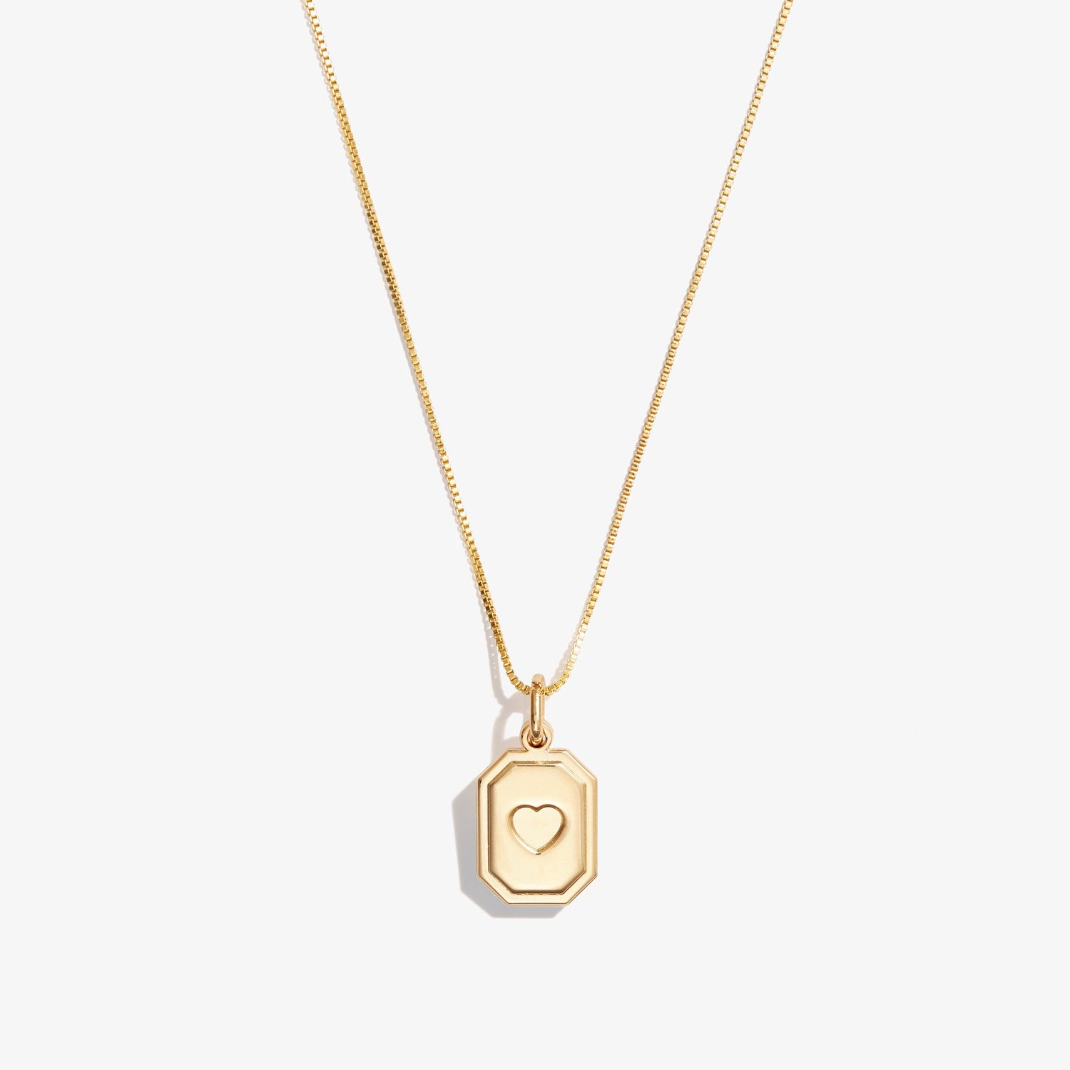 Slider Tag Heart Charm Necklace, 21&