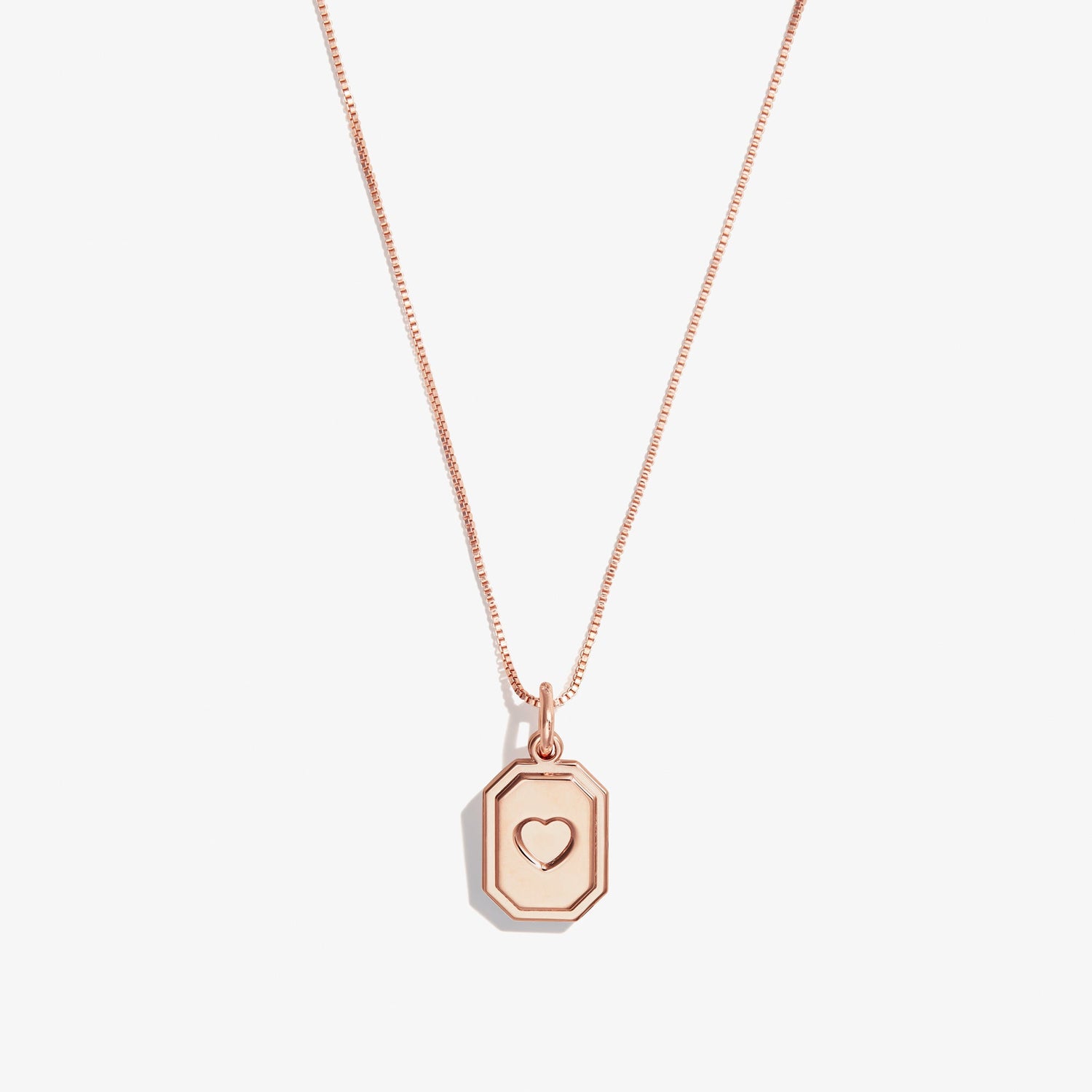 Slider Tag Heart Charm Necklace, 21&
