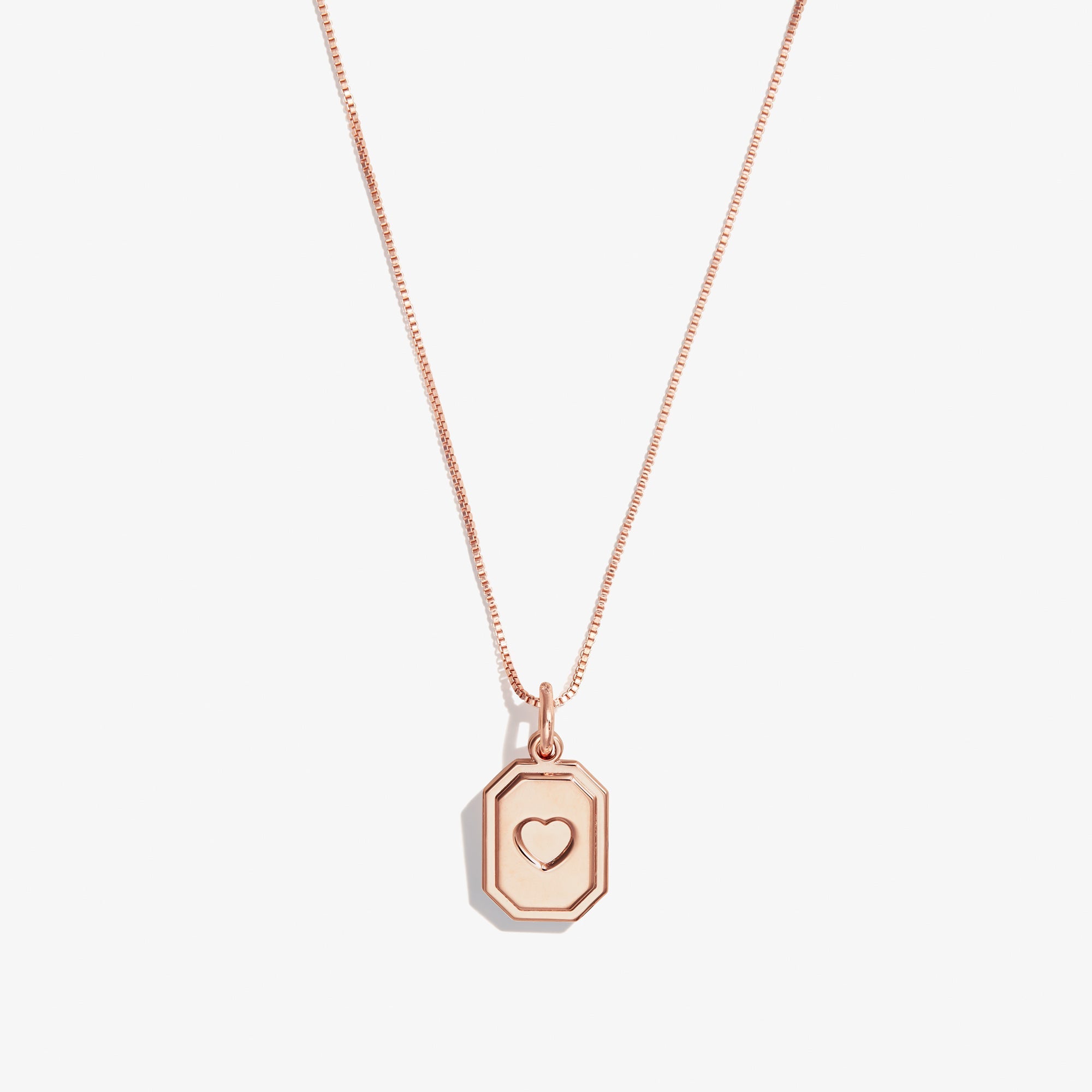 Slider Tag Heart Charm Necklace, 21&