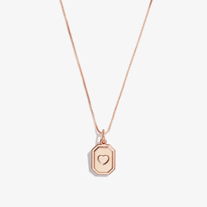 Slider Tag Heart Charm Necklace, 21&