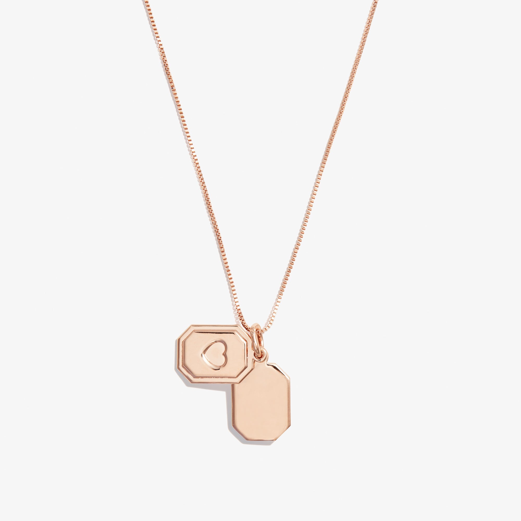 Slider Tag Heart Charm Necklace, 21&
