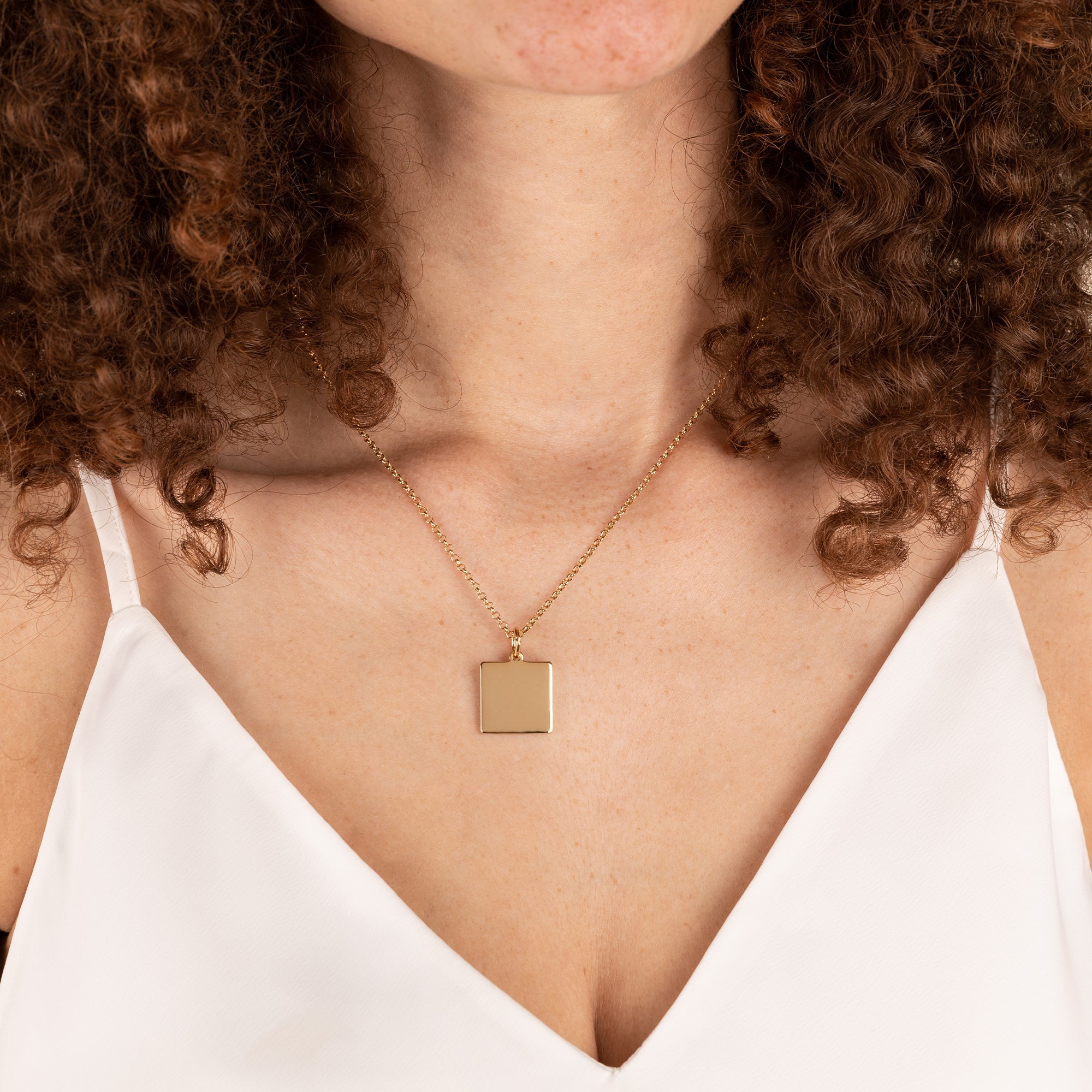 Square Charm Necklace, 21&