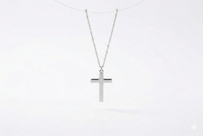 Radiant Faith Cross Necklace in Silver, Gold and Rose
