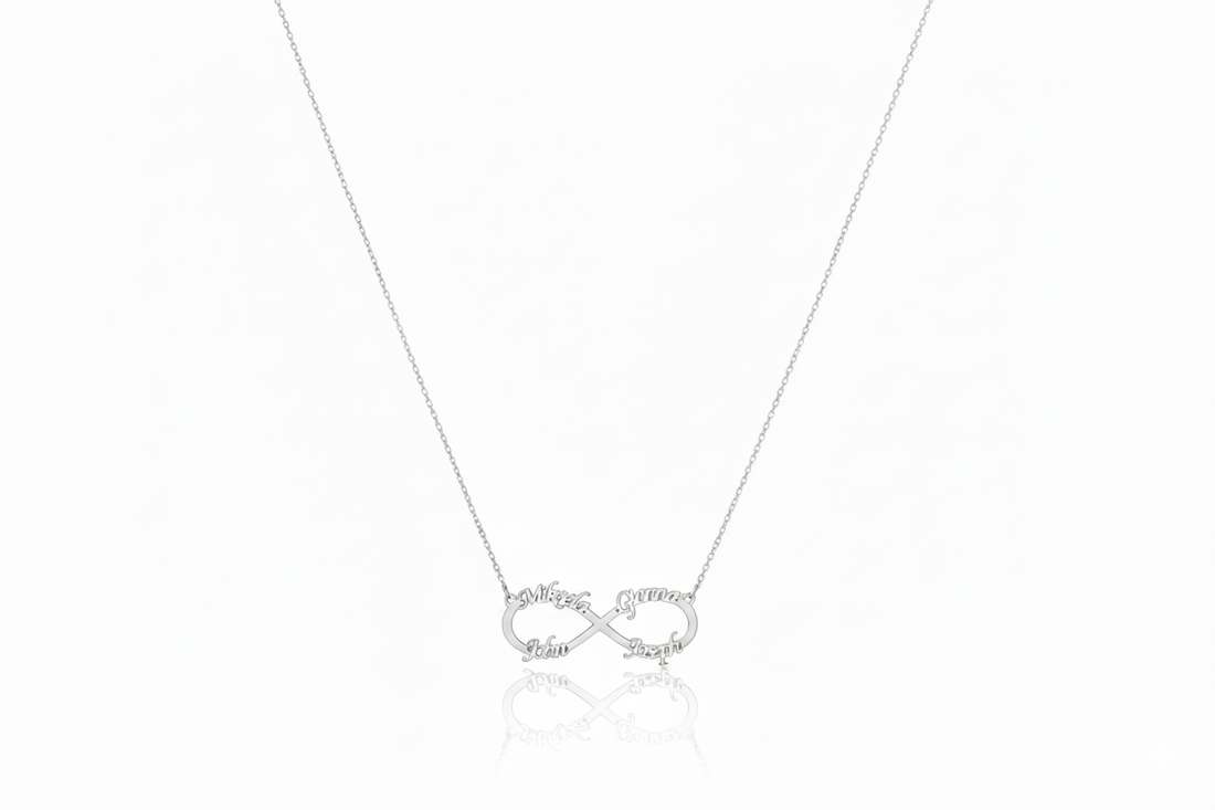 Infinity Name Necklace by SilverGoldandRose