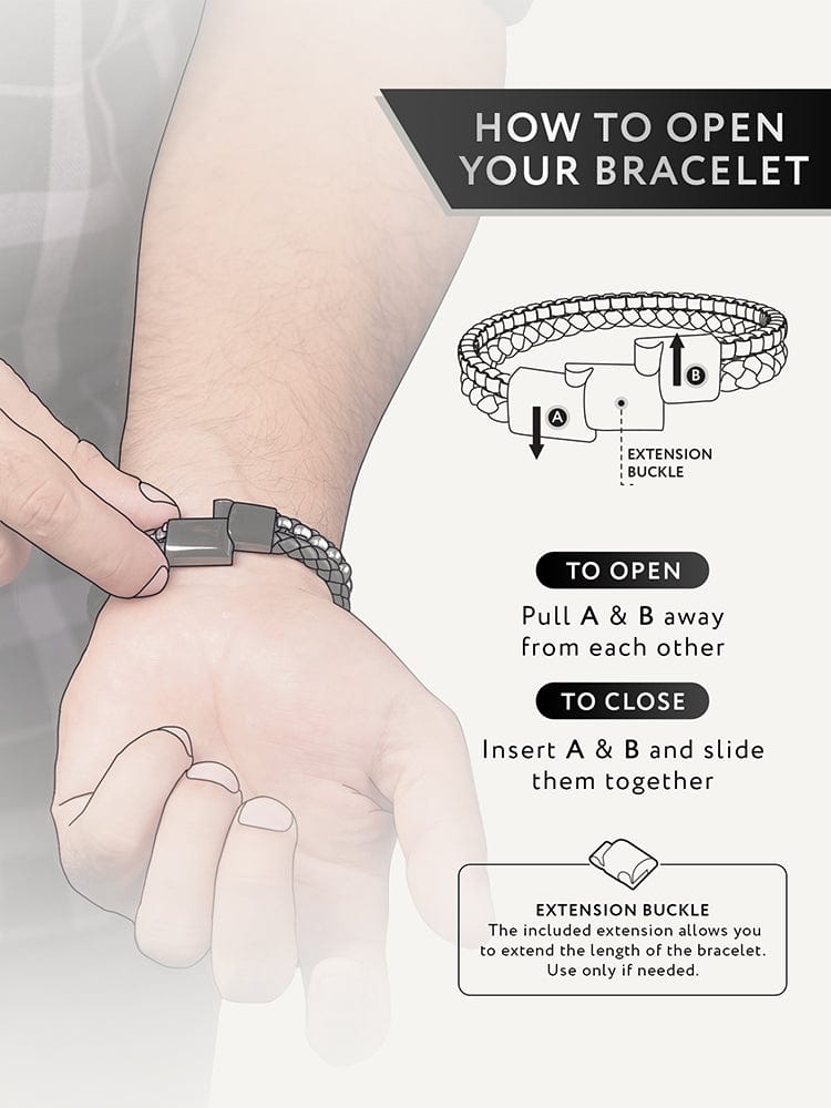 Brown Leather &amp; Silver Box Chain Bracelet