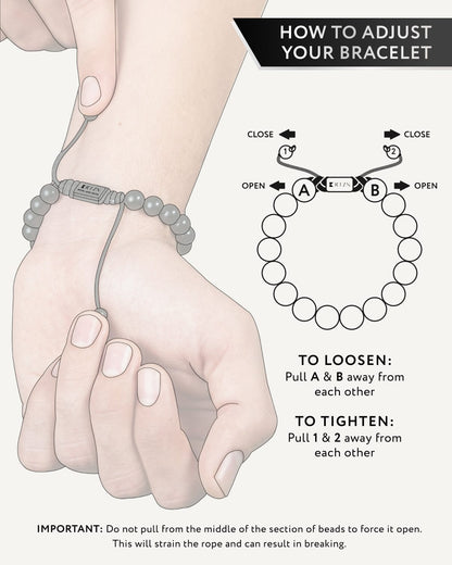 Black Obsidian Beaded Bracelet - Bali