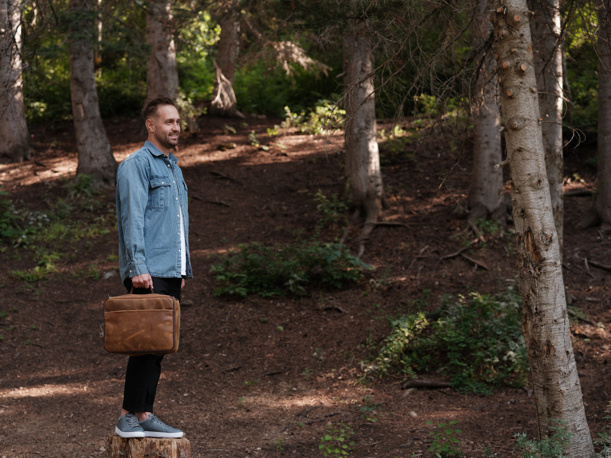 Leather CPAP Travel Bag