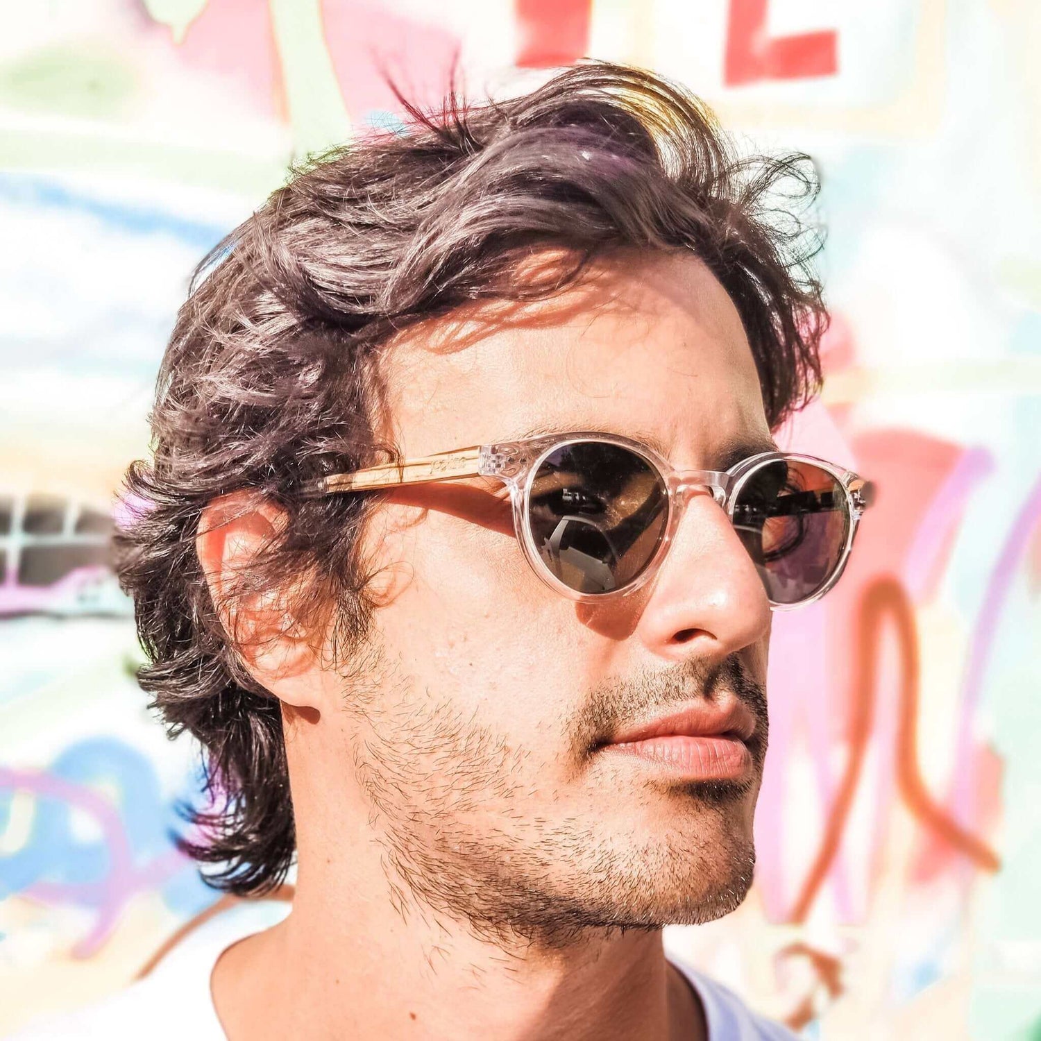 Ganges - Unisex Wood and Bio Acetate Sunglasses