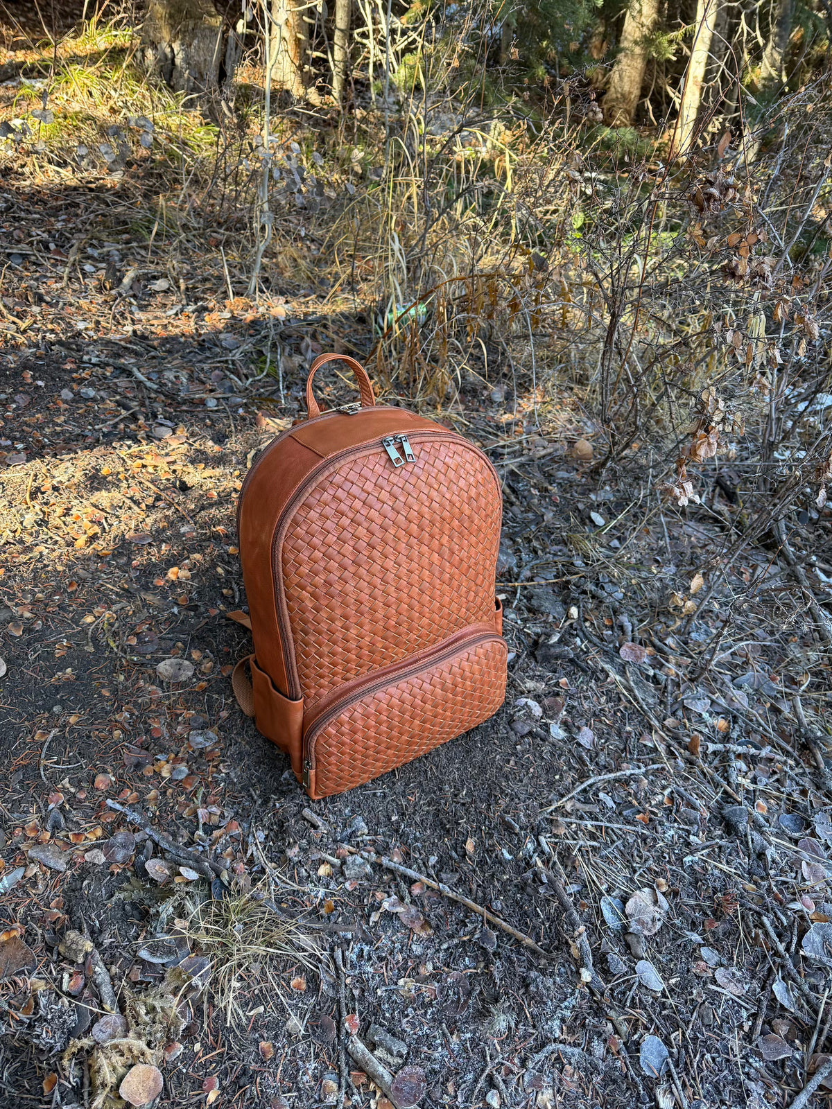 Large Woven Backpack