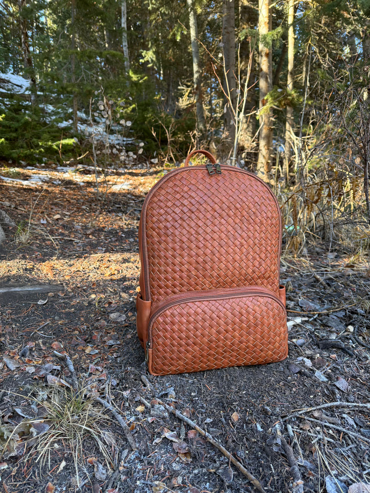 Large Woven Backpack