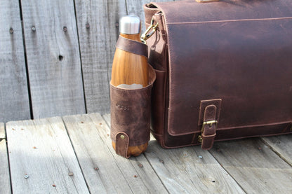Leather Water Bottle Holder