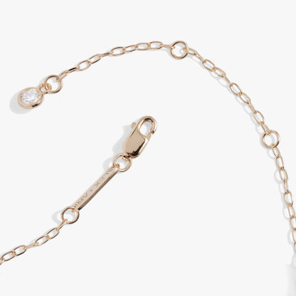 Initial P Precious Elongated Necklace