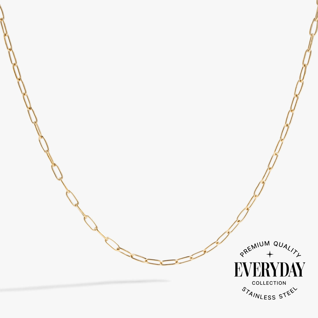Paperclip Charm &amp; Layering Necklace