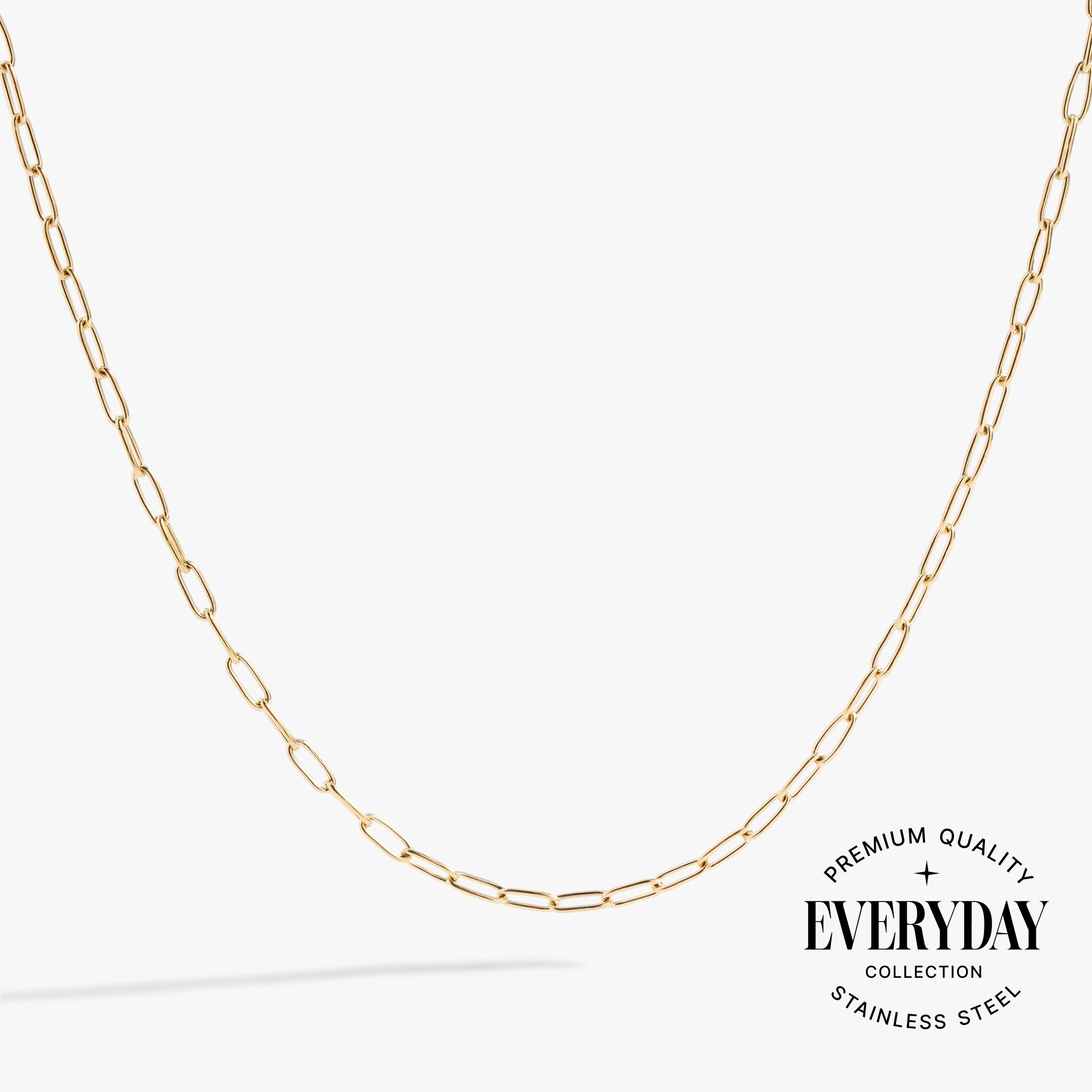 Paperclip Charm &amp; Layering Necklace