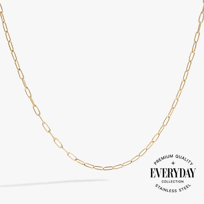 Paperclip Charm &amp; Layering Necklace